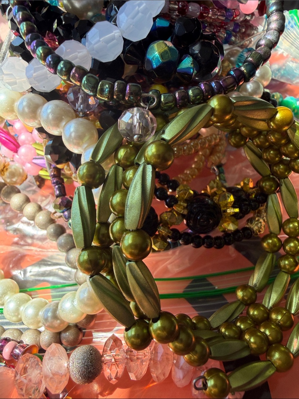 Multi-Color Beaded Women's Bracelet Bundle Set - Picture 8 of 16